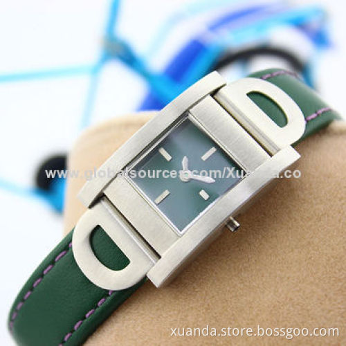 Japan quartz movement stainless steel watch with fashion design for woman style